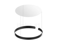 Occhio Mito Sospeso 60 Variabel Up Table, lámpara de suspensión LED, cabeza negra mate/florón blanco mate - 2.700-4.000 K - Occhio Air
