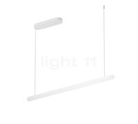 Occhio Mito Volo 100 Fix Up Table, lámpara de suspensión LED, cabezal blanco mate/florón blanco mate - 2.700-4.000 K