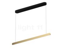 Occhio Mito Volo 100 Var Up Table, lámpara de suspensión LED, cabeza bronce/florón negro mate - 2.700-4.000 K - Occhio Air