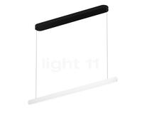 Occhio Mito Volo 100 Var Up Table, lámpara de suspensión LED, cabezal blanco mate/florón negro mate - 2.700-4.000 K