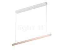 Occhio Mito Volo 100 Var Up Table, lámpara de suspensión LED, cabezal dorado mate/florón blanco mate - 2.700-4.000 K - Occhio Air