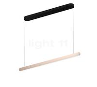 Occhio Mito Volo 100 Var Up Table, lámpara de suspensión LED, cabezal dorado mate/florón negro mate - 2.700-4.000 K - Occhio Air