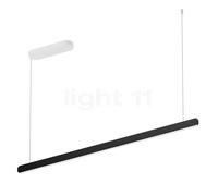 Occhio Mito Volo 140 Fix Up Room, lámpara de suspensión LED, cabeza negra mate/florón blanco mate - 2.700-4.000 K
