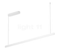 Occhio Mito Volo 140 Fix Up Table, lámpara de suspensión LED, cabeza blanca mate/florón blanco mate - 2.700-4.000 K - Occhio Air
