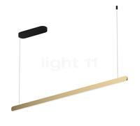 Occhio Mito Volo 140 Fix Up Table, lámpara de suspensión LED, cabeza bronce/florón negro mate - 2.700-4.000 K