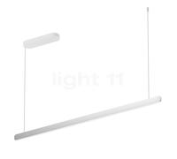 Occhio Mito Volo 140 Fix Up Table, lámpara de suspensión LED, cabeza plateado mate/florón blanco mate - 2.700-4.000 K