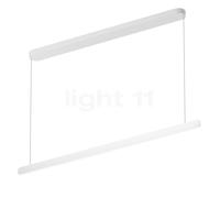 Occhio Mito Volo 140 Var Up Table, lámpara de suspensión LED, cabeza blanca mate/florón blanco mate - 2.700-4.000 K - Occhio Air