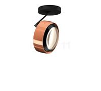 Occhio Più Alto 3d Volt C80, foco LED, cabeza oro rosa/florón negro mate/cubierta negro - 2.700 K