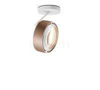Occhio Più Alto 3d Volt S80, foco LED, cabeza dorado mate/florón blanco mate/cubierta blanco - 3.000 K