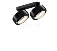 Occhio Più Alto Doppio Volt S40, foco 2 focos, cabeza black phantom/florón negro mate/cubierta negro - 3.000 K
