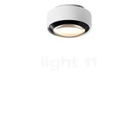 Occhio Più Alto V Volt S100, lámpara de techo LED, cabeza blanco mate/florón blanco mate/cubierta negro - 3.000 K