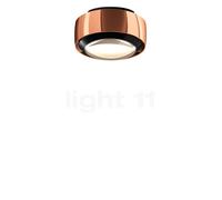 Occhio Più Alto V Volt S100, lámpara de techo LED, cabeza oro rosa/florón negro mate/cubierta negro - 2.700 K