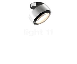 Occhio Più Alto Volt S80, lámpara de techo LED, cabeza blanco brillo/florón blanco brillo/cubierta negro - 2.700 K