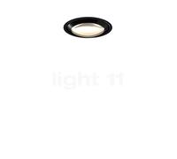 Occhio Più Piano V Edge Volt C80, foco empotrable LED, cabeza negro/cubierta negro mate - 3.000 K