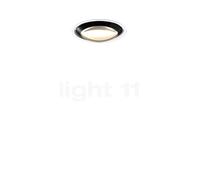 Occhio Più Piano V Edge Volt S40, foco empotrable LED, cabeza negro/cubierta blanco mate - 3.000 K