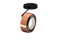 Occhio Più R Alto 3d Volt S60, foco LED, cabeza oro rosa/florón negro mate/cubierta negro mate - 3.000 K