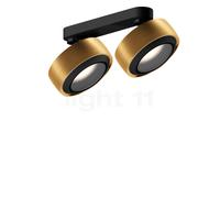 Occhio Più R Alto Doppio Volt S30, foco LED 2 focos, cabeza bronce/florón negro mate/cubierta negro mate - 3.000 K