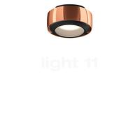 Occhio Più R Alto V Volt S80, lámpara de techo LED, cabeza oro rosa/florón negro mate/cubierta negro mate - 3.000 K