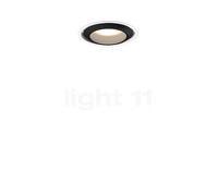 Occhio Più R Piano V Edge Volt B, foco empotrable LED, cabeza negro mate/cubierta blanco mate - 3.000 K