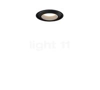 Occhio Più R Piano V Edge Volt C100, foco empotrable LED, cabeza negro mate/cubierta negro mate - 3.000 K