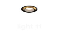 Occhio Più R Piano V Edge Volt S60, foco empotrable LED, cabeza bronce/cubierta negro mate - 2.700 K