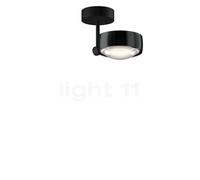 Occhio Sento Faro 10 Up E, lámpara de techo LED, cabeza black phantom/cuerpo negro mate/florón negro mate - 3.000 K