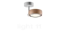 Occhio Sento Faro 10 Up E, lámpara de techo LED, cabeza dorado mate/cuerpo blanco mate/florón blanco mate - 3.000 K - Occhio Air