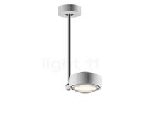 Occhio Sento Faro 30 Up D, lámpara de techo LED, cabeza blanco brillo/cuerpo cromo brillo/florón blanco brillo - 3.000 K