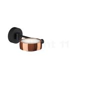 Occhio Sento Letto 20 Up E, lámpara de pared LED derecha, cabezal rosegold/cuerpo negro mate/soporte negro mate - 2.700 K