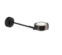 Occhio Sento Letto 30 Up D, lámpara de pared LED izquierda, cabeza phantom/cuerpo negro mate/soporte negro mate - 3.000 K - Occhio Air