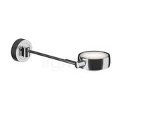 Occhio Sento Letto 30 Up E, lámpara de pared LED izquierda, cabezal cromo brillo/cuerpo cromo brillo/soporte cromo brillo - 3.000 K