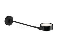 Occhio Sento Letto 40 Up E, lámpara de pared LED izquierda, cabeza black phantom/cuerpo negro mate/soporte negro mate - 2.700 K