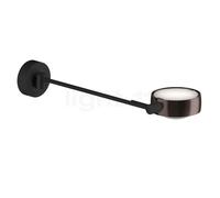 Occhio Sento Letto 40 Up E, lámpara de pared LED izquierda, cabeza phantom/cuerpo negro mate/soporte negro mate - 2.700 K