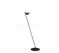 Occhio Sento Lettura 125 D, lámpara de pie LED derecha, cabeza black phantom/cuerpo negro mate - 3.000 K - Occhio Air