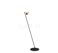 Occhio Sento Lettura 125 D, lámpara de pie LED derecha, cabeza dorado mate/cuerpo negro mate - 3.000 K