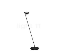 Occhio Sento Lettura 125 E, lámpara de pie LED derecha, cabeza black phantom/cuerpo negro mate - 2.700 K - Occhio Air