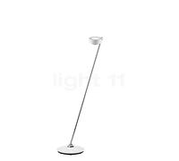 Occhio Sento Lettura 125 E, lámpara de pie LED izquierda, cabeza blanco brillo/cuerpo cromo brillo - 2.700 K - Occhio Air