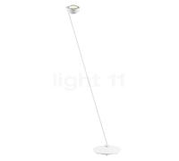 Occhio Sento Lettura 160 D, lámpara de pie LED derecha, cabeza blanco mate/cuerpo blanco mate - 3.000 K
