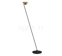 Occhio Sento Lettura 160 E, lámpara de pie LED derecha, cabeza bronce/cuerpo negro mate - 3.000 K