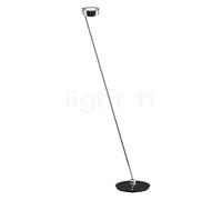 Occhio Sento Lettura 160 E, lámpara de pie LED derecha, cabeza cromo brillo/cuerpo cromo brillo - 3.000 K
