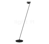 Occhio Sento Lettura 160 E, lámpara de pie LED izquierda, cabeza black phantom/cuerpo negro mate - 2.700 K