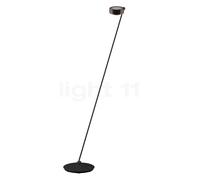 Occhio Sento Lettura 160 E, lámpara de pie LED izquierda, cabeza phantom/cuerpo negro mate - 3.000 K
