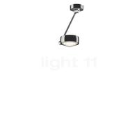 Occhio Sento Soffitto Singolo 30 Up E, lámpara de techo LED, cabeza cromo brillo/cuerpo cromo brillo/florón cromo brillo - 2.700 K