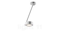 Occhio Sento Soffitto Singolo 40 Up E, lámpara de techo LED, cabeza blanco mate/cuerpo blanco mate/florón blanco mate - 3.000 K - Occhio Air