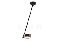Occhio Sento Soffitto Singolo 60 Up E, lámpara de techo LED, cabeza phantom/cuerpo negro mate/florón negro mate - 3.000 K
