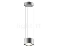Occhio Sento Sospeso Fix Up D, lámpara de suspensión LED, cabeza cromo mate/florón cromo mate - 2.700 K - Occhio Air