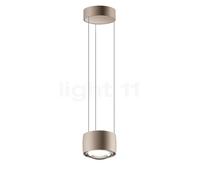 Occhio Sento Sospeso Fix Up D, lámpara de suspensión LED, cabeza dorado mate/florón dorado mate - 3.000 K