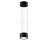 Occhio Sento Sospeso Var Up E, lámpara de suspensión LED, negro mate - 2.700 K - Occhio Air