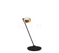 Occhio Sento Tavolo 60 D, lámpara de sobremesa LED derecha, cabeza bronce/cuerpo negro mate - 2.700 K