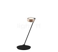 Occhio Sento Tavolo 60 D, lámpara de sobremesa LED izquierda, cabeza dorado mate/cuerpo negro mate - 2.700 K - Occhio Air